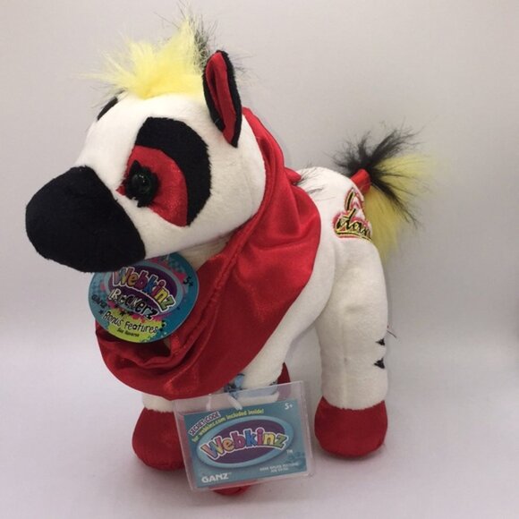 Webkinz Rockerz Zebra Plush Stuffed Animal HM5113 Ganz with Sealed Code - Picture 14 of 14